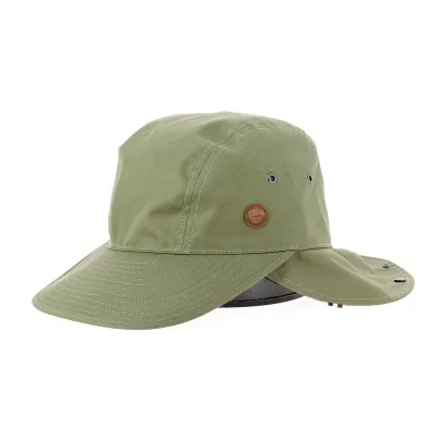 Waterproof Outdoor Neck Guard Cap Olive - Traclet Reference: 12883 | Traclet Hat Shop