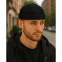 Black Cotton Brindisi Docker Beanie - Traclet
