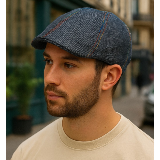 copy of Duck Bill Cap Bang Linen Blue Jeans - Mtm