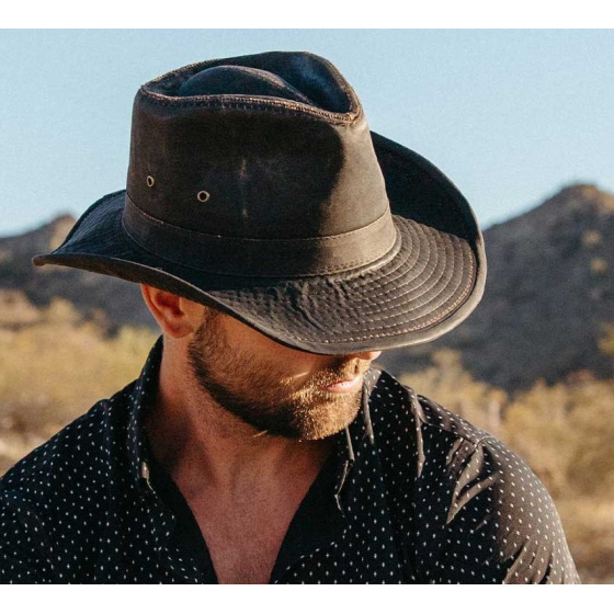 Chapeau Traveller Coton Gilo Marron - Traclet