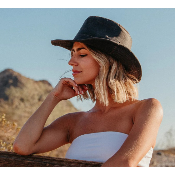 Brown Gilo Cotton Traveller Hat - Traclet