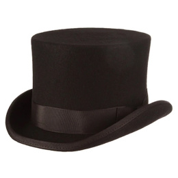 copy of Grey Top Hat with Black Ribbon - Traclet