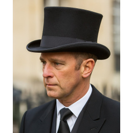 Chapeau Haut De Forme Mauro Feutre Noir - Traclet