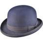 Chapeau Melon Feutre Laine Marine - Traclet