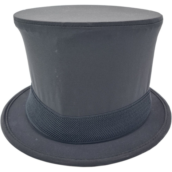 Chapeau Haut De Forme Pliable  & Claque Noir