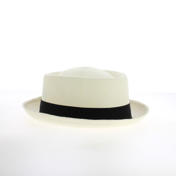 White Panama Porkpie Hat - Traclet