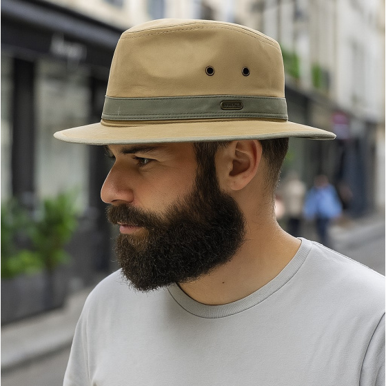 Auckland Two-Tone Cotton Traveller Hat - Traclet Auckland Two-Tone Cotton Traveller Hat - Traclet