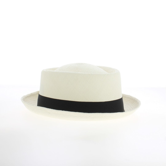 White Panama Porkpie Hat - Traclet