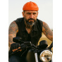 Coral Leather Biker Beanie - Bullet style Seven Jocker