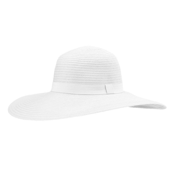 Rosie Wide-Brimmed UPF 50+ Sun Hat White - House of Ord