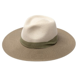 Chapeau Fedora Vineyard ivoire & Olive UPF50+ - House of Ord