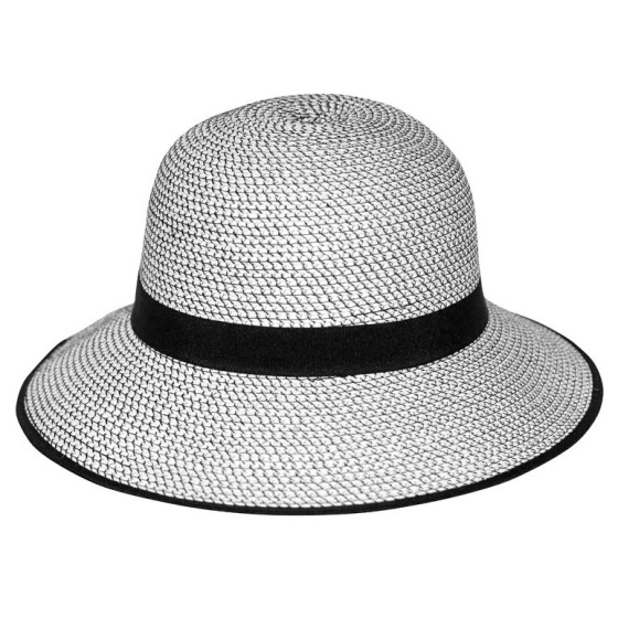 Chapeau Cloche Anna Noir & Blanc- House of ord Chapeau Cloche Anna Noir & Blanc- House of ord