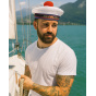 copy of Navy Blue Wool "Petite Flotte" Sailor's Cap - Traclet
