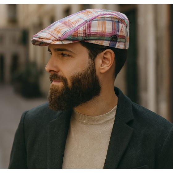Casquette Bang Bec De Canard Géométrie Lin & Coton - MT