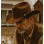 Chapeau Western Cattleman Feutre Marron - American Hat Makers
