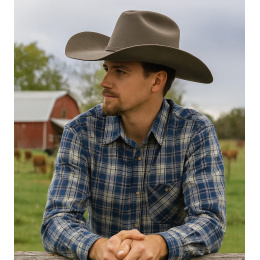 copy of Western Cattleman Brown Felt Hat - American Hat Makers