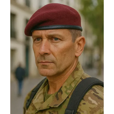 Paratrooper beret ⇒ Buy red commando beret for men Reference: 21 | Traclet Hat Shop