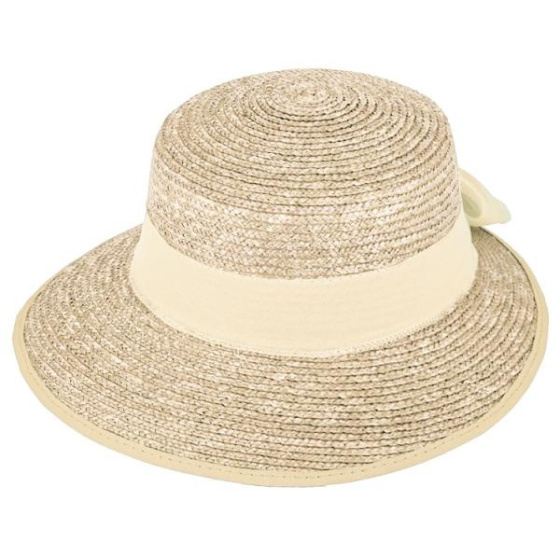 Casquette Grande Visière Giada Paille Naturelle - Traclet