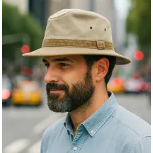 Chapeau Safari Coton Tabora 2 Coloris UPF 50+ - Crambes