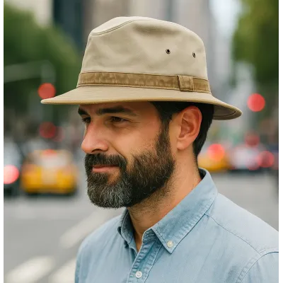 Tabora cotton Safari hat 2 colors - Crambes hat Reference: 440 | Chapellerie Traclet