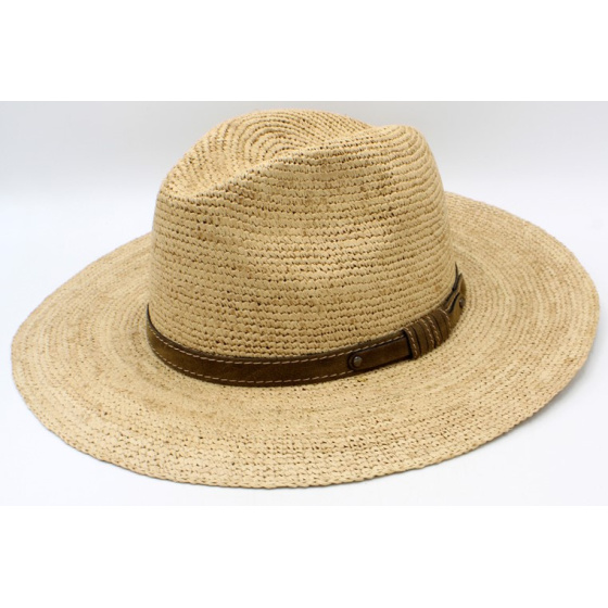 Traveller Hat Erice Natural Raffia Straw - Traclet