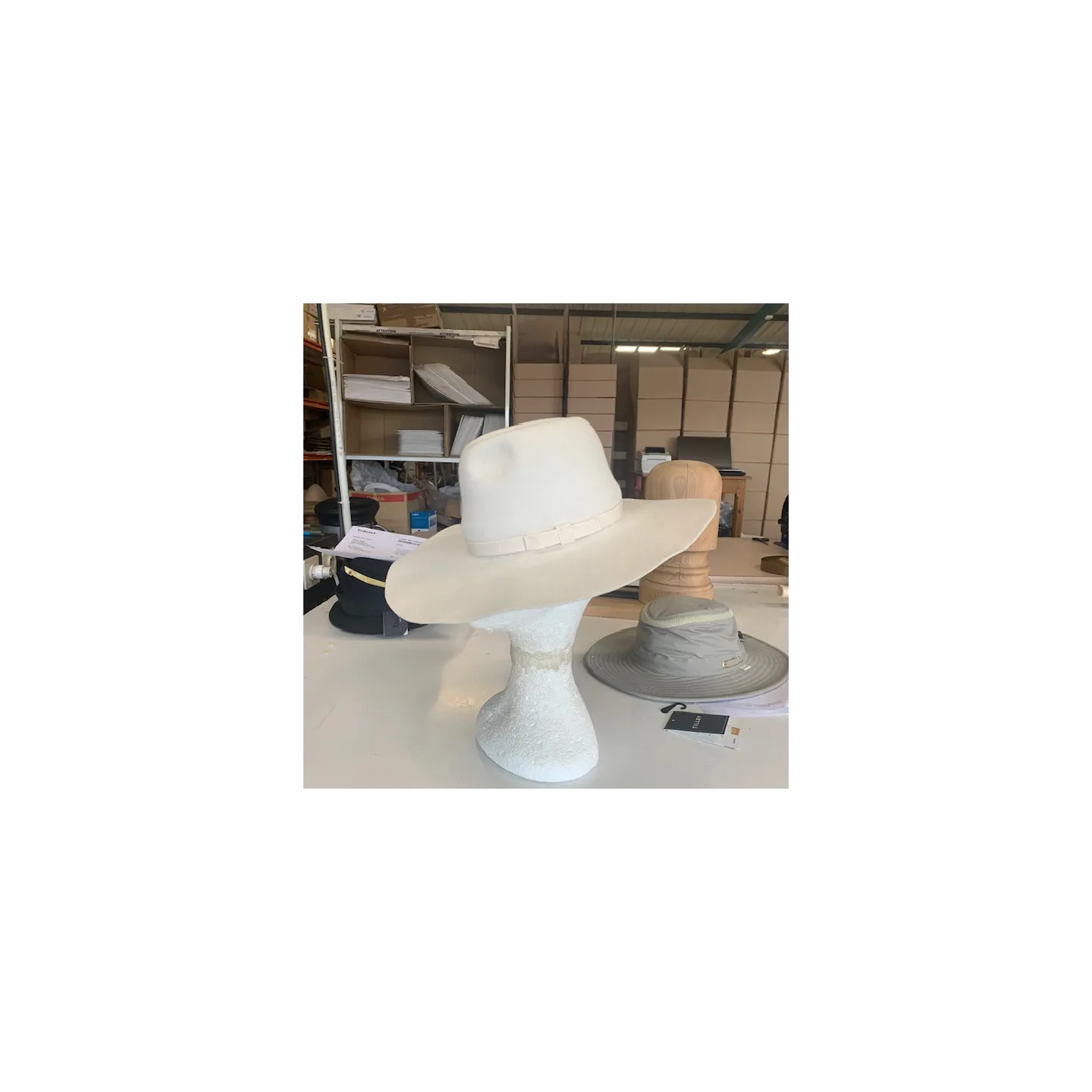 chapeau Fedora blanc