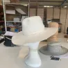 White Fedora hat