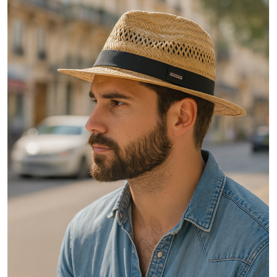copy of Male Straw Trilby Hat - Traclet Scippis