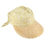 Casquette Visière Bandol Jaune Paille & Coton - Traclet
