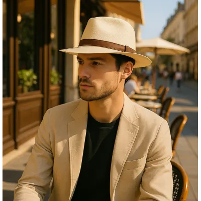 Chapeau Traveller Panama Niccolò Naturel - Traclet  Reference : 22275| Chapellerie Traclet
