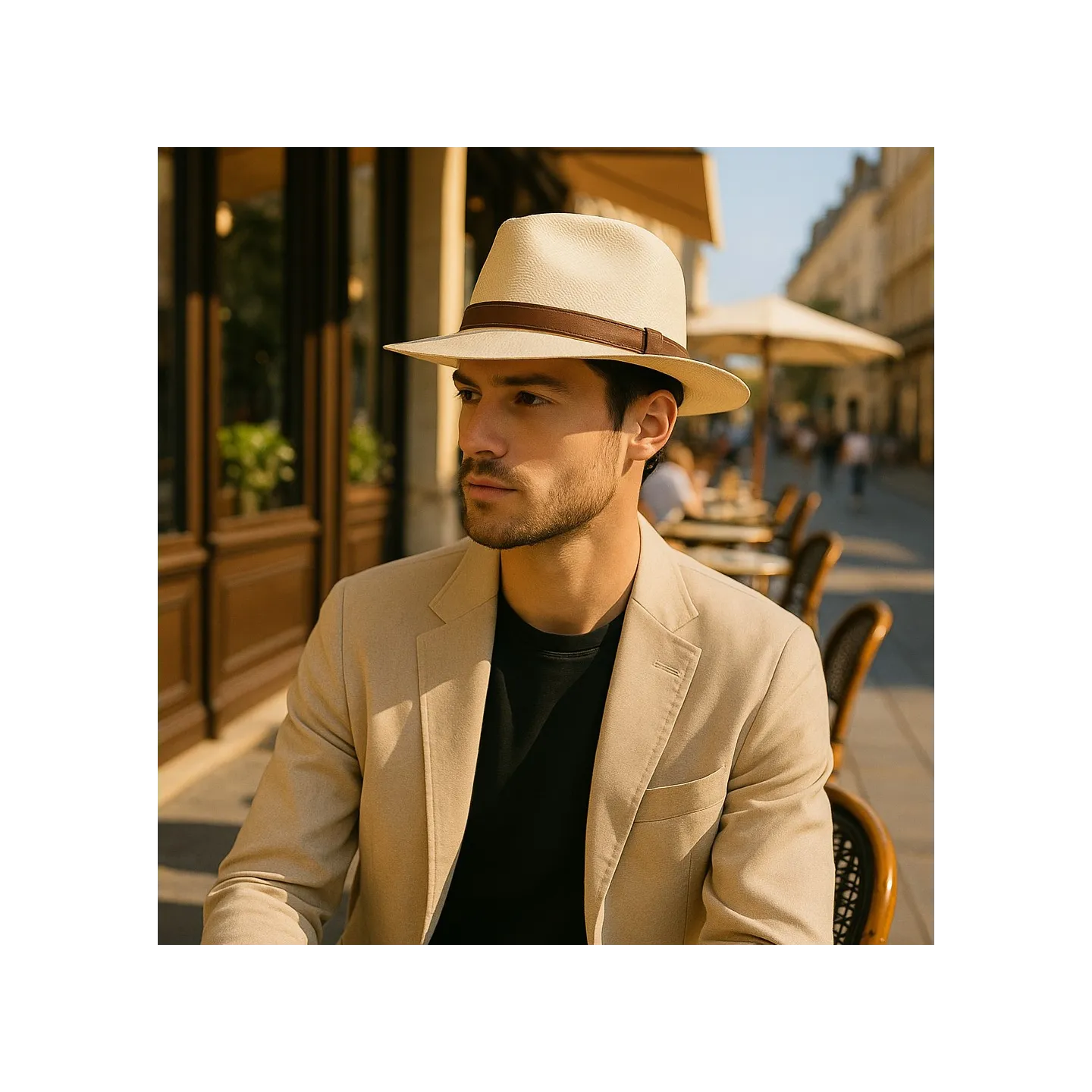 Chapeau Traveller Panama Niccolò Naturel - Traclet  Reference : 22275| Chapellerie Traclet