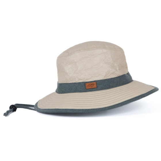 Traveller Hat Savanna High Protection Beige & Eucalyptus - Soway Traveller Hat Savanna High Protection Beige & Eucalyptus - Soway