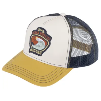 Casquette Baseball Ocean Coton Bleue & Curry - Traclet
