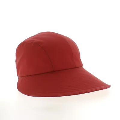 Red large visor cap Hélène