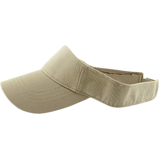Carlo Cotton Beige Visor Cap - Traclet