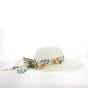Capeline Carole ruban fleuri