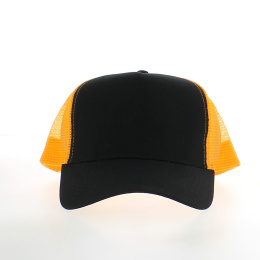Baseball cap mesh pink-black-orange-light pink - Beechfield