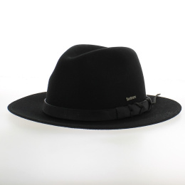 Chapeau Traveller imperméable Feutre Laine Noir ou Gris Anthracite chiné foncé - Traclet