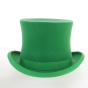 copy of Black Wool Felt Top Hat Made in France