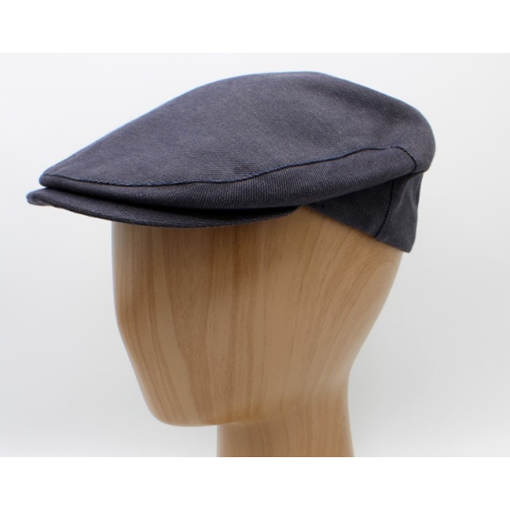 copy of Flat Summer Linen & Cotton Cap in Anthracite - Traclet