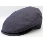 Casquette Plate D'été Lin & Coton Bleu - Traclet
