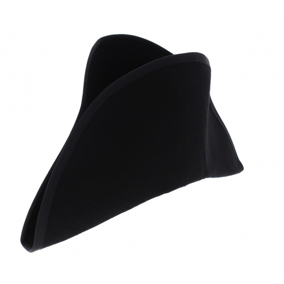 Bicorne 1er Empire feutre laine noir sans garniture- Traclet Bicorne 1er Empire feutre laine noir sans garniture- Traclet
