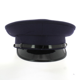 Casquette De Voiturier Marine visière noir brillant - Traclet