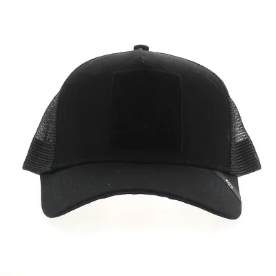 Black Baseball Trucker Patch Cap - Scratchy's | Chapellerie Traclet