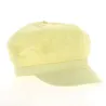 Vanilla Yellow Cotton Newsboy Cap