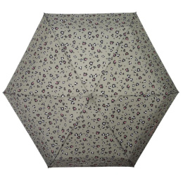 Mini Ultra Slim Leopard Khaki Umbrella - Isotoner