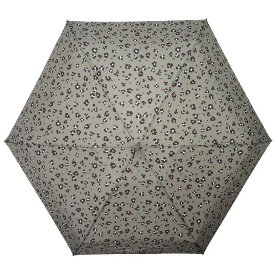 Parapluie Mini Ultra Slim Leopard kaki - Isotoner