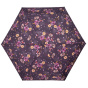 Parapluie Mini Ultra Slim Fleur Aubergine - Isotoner