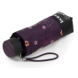 Parapluie Mini Ultra Slim Fleur Aubergine - Isotoner