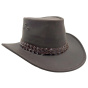 Australian Hat Wallaroo Oil Leather Moss - Jacaru